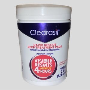 Clearasil Rapid Rescue Deep Treatment Pads 90 Pads Maximum Strength READ…